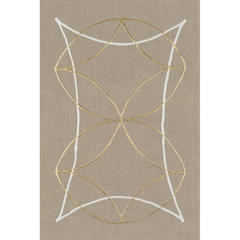 Hyperbola I Black Modern Wood Framed Art Print with Double Matting by Lam, Vanna