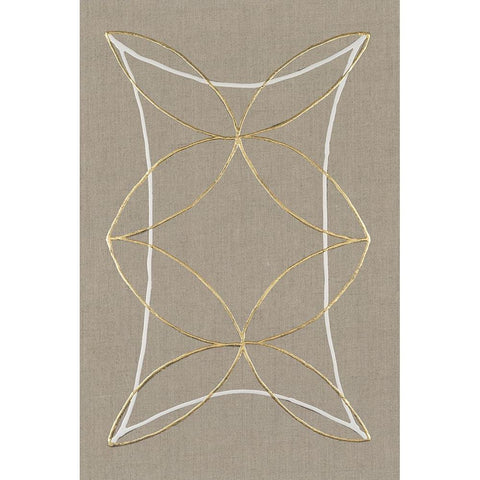 Hyperbola II Black Modern Wood Framed Art Print with Double Matting by Lam, Vanna