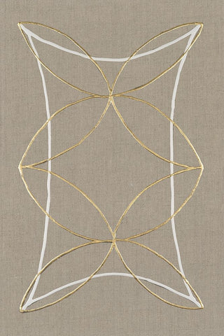 Hyperbola II White Modern Wood Framed Art Print with Double Matting by Lam, Vanna