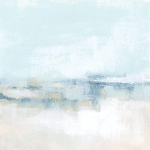 Sea Haze I Black Modern Wood Framed Art Print with Double Matting by Vess, June Erica