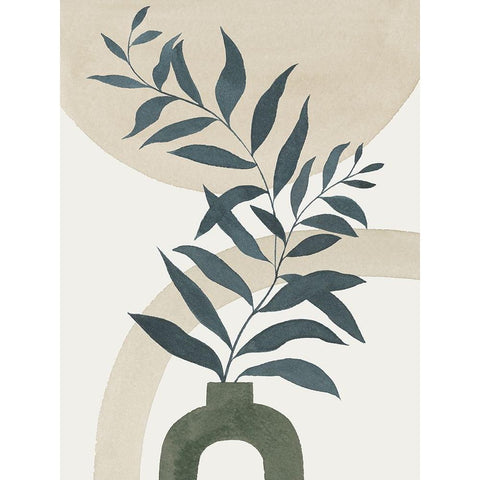 Minimal Vase II Black Modern Wood Framed Art Print by Popp, Grace