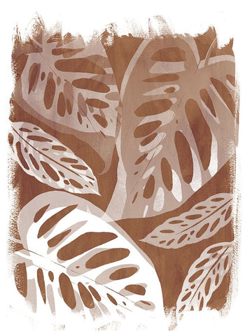 Sienna Shadows III Black Ornate Wood Framed Art Print with Double Matting by Popp, Grace