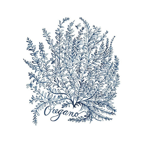 Summer Herb Garden Sketches II Black Modern Wood Framed Art Print with Double Matting by Marr, Laura