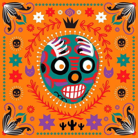 Lucha Libre III Black Modern Wood Framed Art Print by Marr, Laura