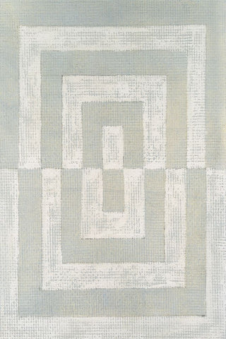 Inner Hall II White Modern Wood Framed Art Print with Double Matting by Lam, Vanna