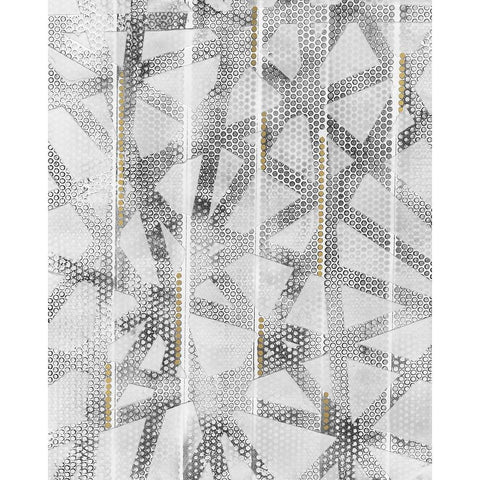 Stippled I Gold Ornate Wood Framed Art Print with Double Matting by Lam, Vanna