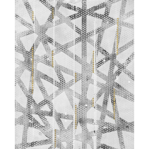 Stippled II White Modern Wood Framed Art Print by Lam, Vanna