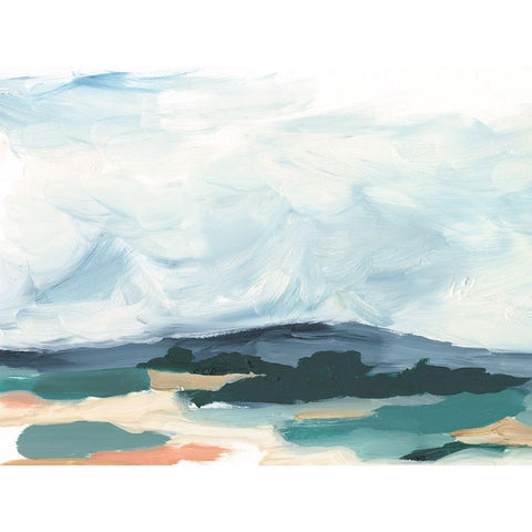 Pastel Vista I White Modern Wood Framed Art Print by Harper, Ethan