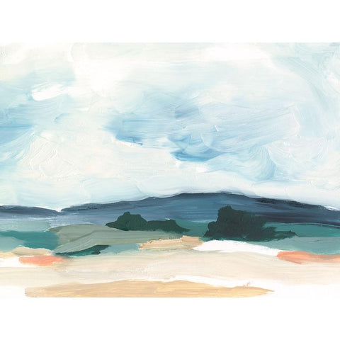 Pastel Vista II Black Modern Wood Framed Art Print with Double Matting by Harper, Ethan