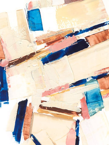 Pivot Point II White Modern Wood Framed Art Print with Double Matting by Harper, Ethan