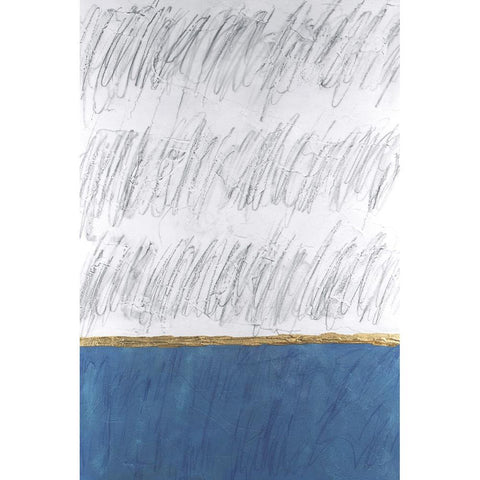 Chroma Tract II Black Modern Wood Framed Art Print with Double Matting by Willett, Michael
