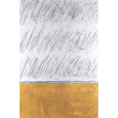 Chroma Tract IV Black Modern Wood Framed Art Print with Double Matting by Willett, Michael