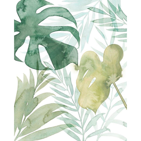 Tropical Whisper I Gold Ornate Wood Framed Art Print with Double Matting by Popp, Grace