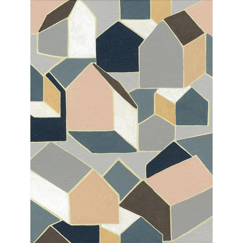 Dream House II White Modern Wood Framed Art Print by Galapon, Nikki