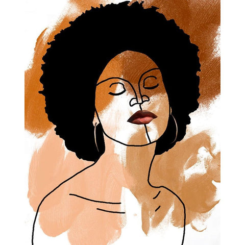 Phenomal Women I White Modern Wood Framed Art Print by Saunders, Alonzo