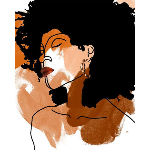 Phenomal Women II White Modern Wood Framed Art Print by Saunders, Alonzo