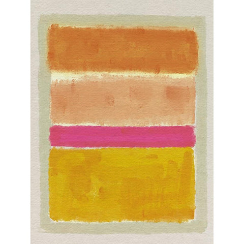Rothko Inspired Tonescape II Gold Ornate Wood Framed Art Print with Double Matting by Barnes, Victoria