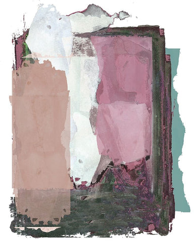 Brights Soft Wash II White Modern Wood Framed Art Print with Double Matting by Cartissi