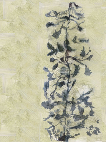 Chinoiserie 2 Tan I White Modern Wood Framed Art Print with Double Matting by Cartissi