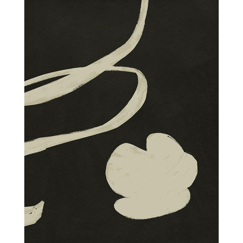 Neutral Spring I Black Modern Wood Framed Art Print with Double Matting by Green, Jacob