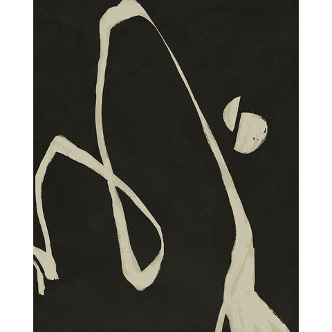 Neutral Spring II Black Modern Wood Framed Art Print with Double Matting by Green, Jacob