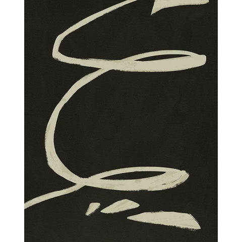 Neutral Spring III Black Modern Wood Framed Art Print with Double Matting by Green, Jacob