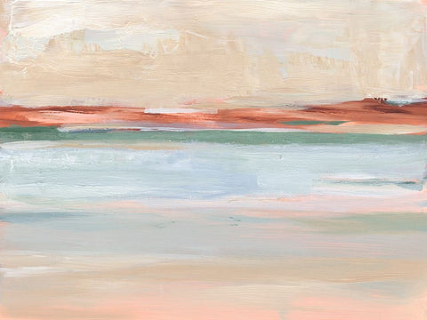 Sienna Horizon II Black Ornate Wood Framed Art Print with Double Matting by Harper, Ethan