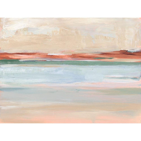 Sienna Horizon II Black Modern Wood Framed Art Print by Harper, Ethan