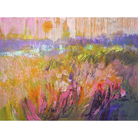 Among the Green Pastures VI Black Modern Wood Framed Art Print with Double Matting by Fagan, Dorothy