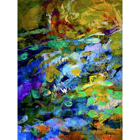 Chrysalis Liquid II Gold Ornate Wood Framed Art Print with Double Matting by Fagan, Dorothy