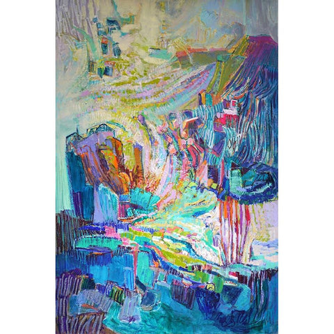 Gathering up the Goddess I White Modern Wood Framed Art Print by Fagan, Dorothy