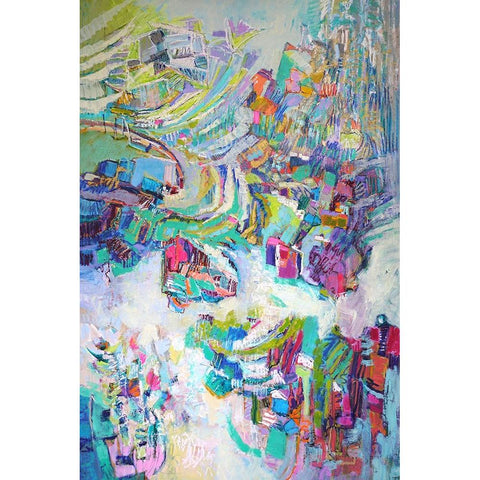 Gathering up the Goddess II Black Modern Wood Framed Art Print by Fagan, Dorothy