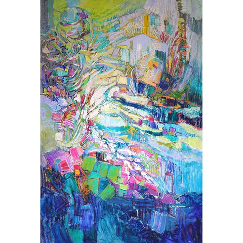 Gathering up the Goddess III Black Modern Wood Framed Art Print with Double Matting by Fagan, Dorothy