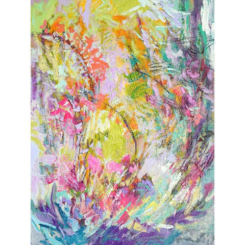 Graces Panel II Black Modern Wood Framed Art Print by Fagan, Dorothy