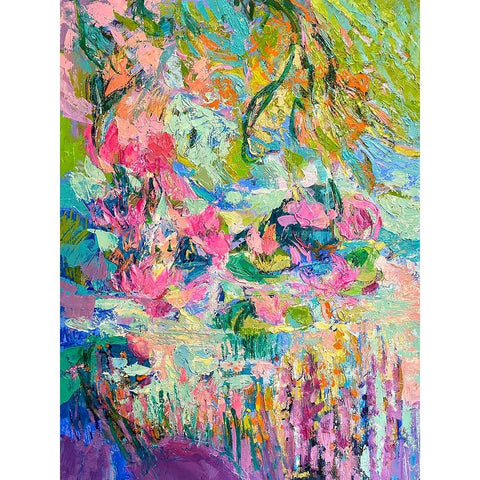 Hot Pink Goddess II Gold Ornate Wood Framed Art Print with Double Matting by Fagan, Dorothy