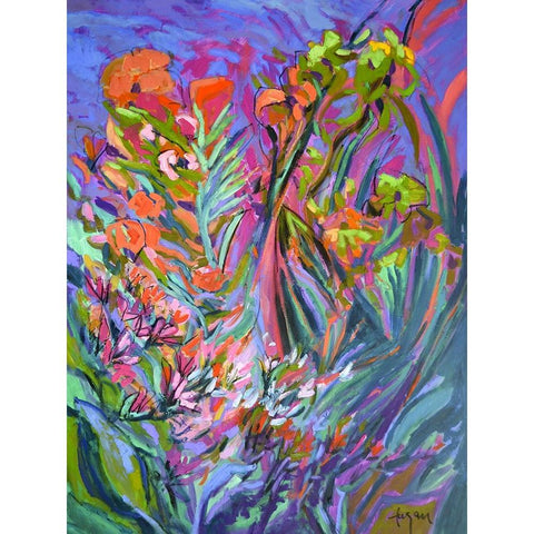 Unfettered Desires II Black Modern Wood Framed Art Print with Double Matting by Fagan, Dorothy