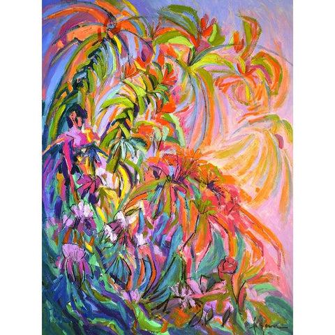 Unfettered Desires III Black Modern Wood Framed Art Print by Fagan, Dorothy