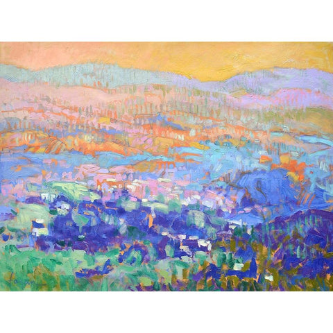 Meet Me and the Edge of Dreams Black Modern Wood Framed Art Print with Double Matting by Fagan, Dorothy