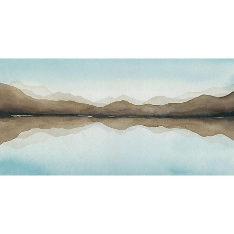 Turquoise Reflections III Gold Ornate Wood Framed Art Print with Double Matting by Popp, Grace