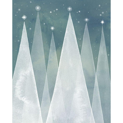 Mod Evergreens I Black Modern Wood Framed Art Print by Popp, Grace