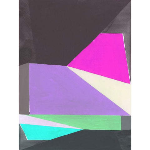 Chop III Black Modern Wood Framed Art Print with Double Matting by Cartissi