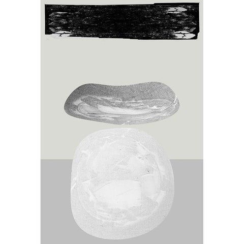 Eggy II Black Modern Wood Framed Art Print by Cartissi