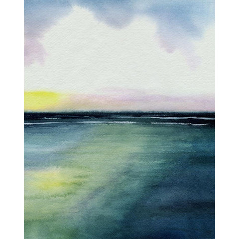 Sherbet Sunset Diptych II Black Modern Wood Framed Art Print by Popp, Grace