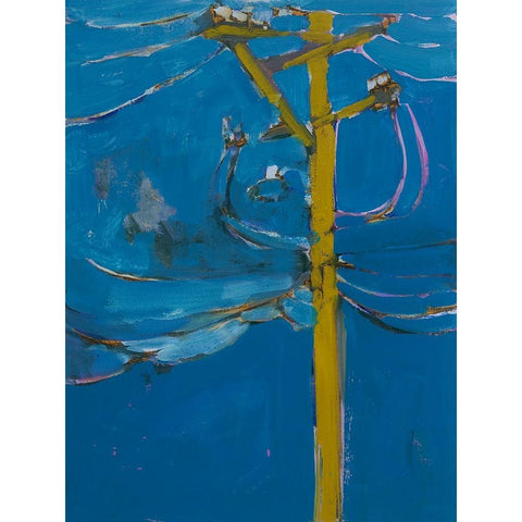 Wires IV Black Modern Wood Framed Art Print by Ferrell, Erin McGee