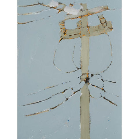 Wires V Gold Ornate Wood Framed Art Print with Double Matting by Ferrell, Erin McGee