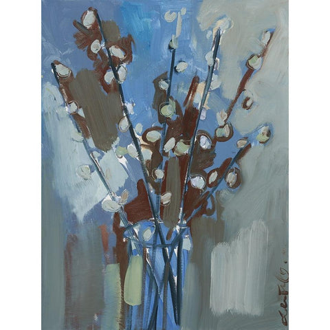Winter Willow I Black Modern Wood Framed Art Print with Double Matting by Ferrell, Erin McGee