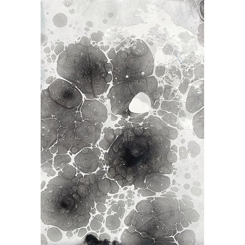 Marbling I Black Modern Wood Framed Art Print with Double Matting by Ferrell, Erin McGee