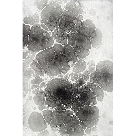 Marbling II Black Modern Wood Framed Art Print with Double Matting by Ferrell, Erin McGee