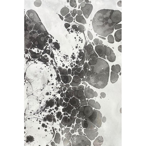 Marbling III Black Modern Wood Framed Art Print by Ferrell, Erin McGee