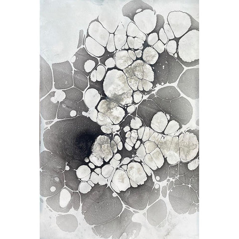 Marbling VII White Modern Wood Framed Art Print by Ferrell, Erin McGee